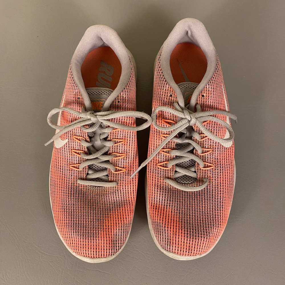 Nike Running Shoes Women's Flex RN 2017 Lightweight Athletic Coral & Gray 10‎